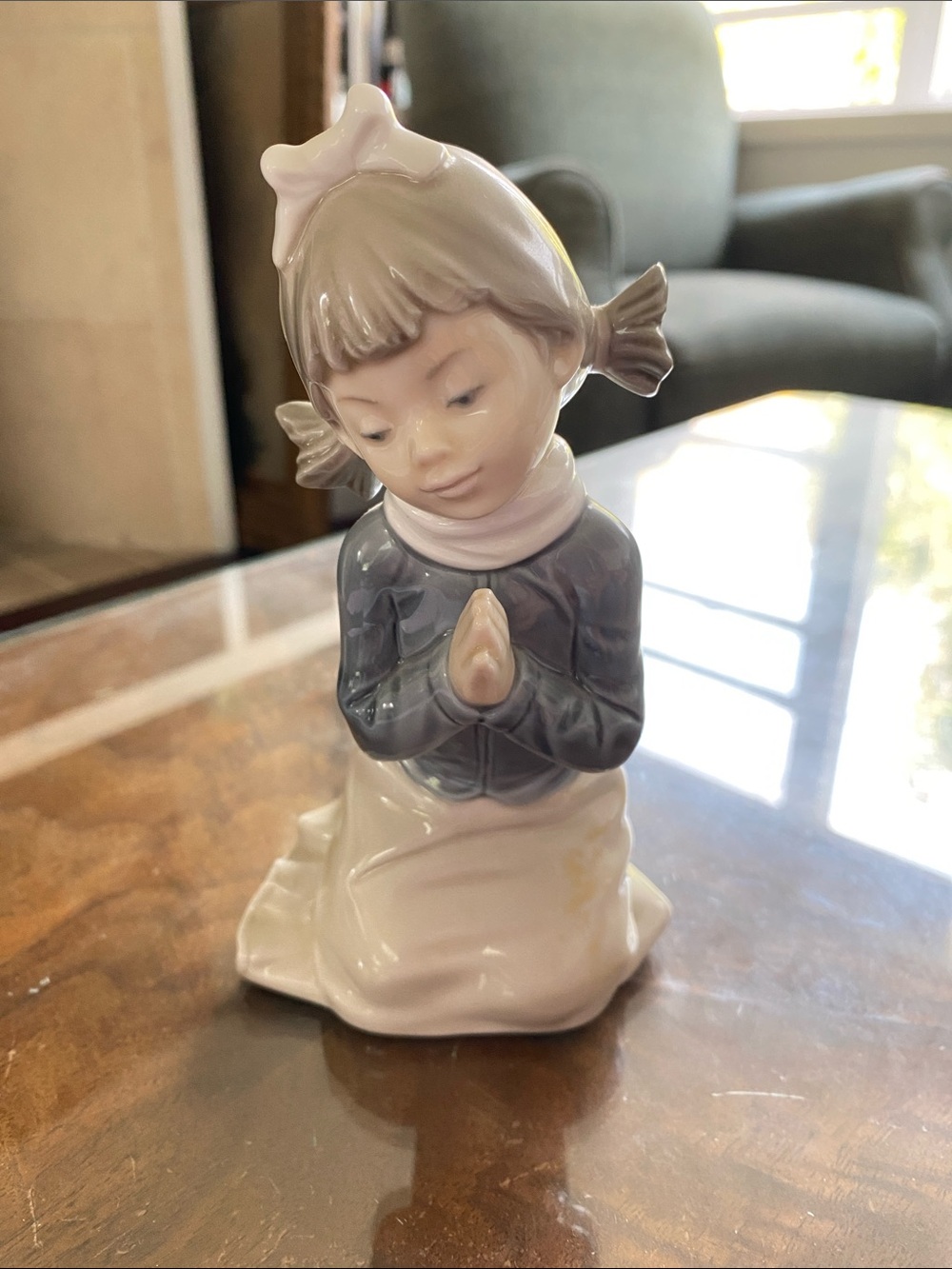 NAO Lladro Praying Girl Guide Me 1985 B-29E Perfect Figurine!